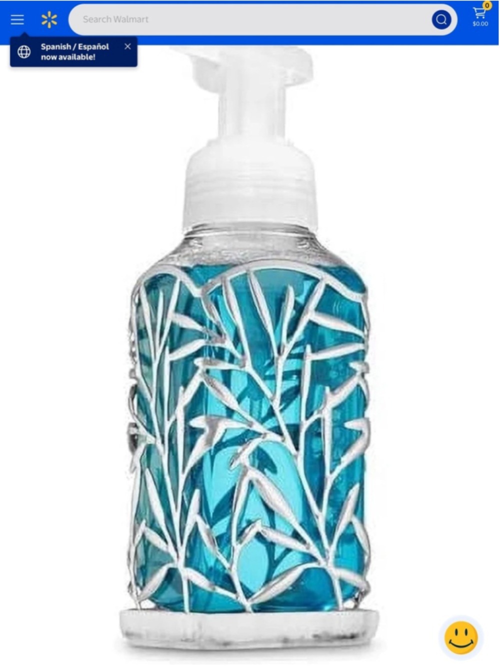 Bath & Body Works Silver Leaf Foaming Hand Soap Sleeve Holder Metal Decorative - Picture 13 of 15